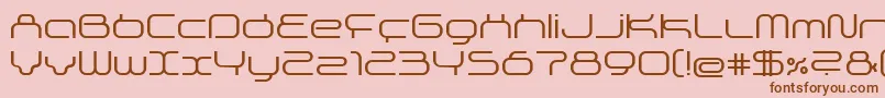 Superg Font – Brown Fonts on Pink Background