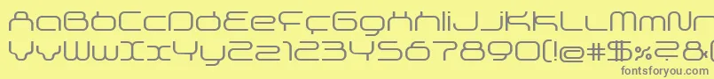 Superg Font – Gray Fonts on Yellow Background