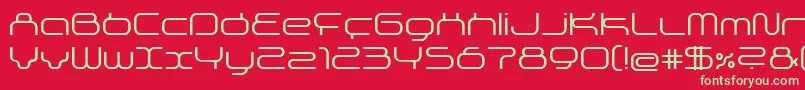 Superg Font – Green Fonts on Red Background