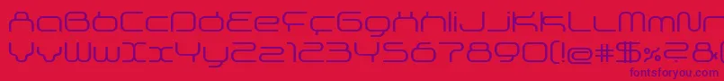 Superg Font – Purple Fonts on Red Background