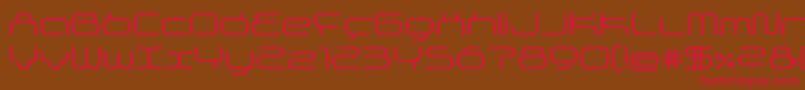 Superg Font – Red Fonts on Brown Background