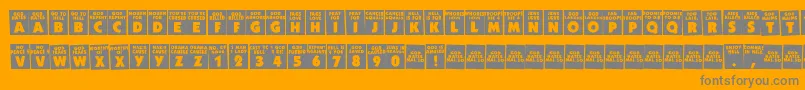 GodHatesWestboro Font – Gray Fonts on Orange Background