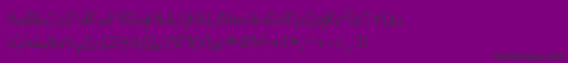 WritingStuff Font – Black Fonts on Purple Background