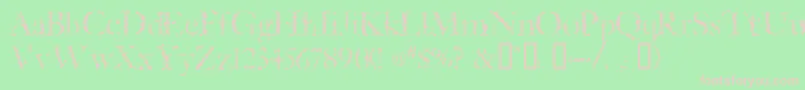 Czcionka Sponged – różowe czcionki na zielonym tle