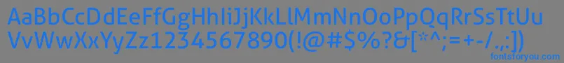 AllerStdRg Font – Blue Fonts on Gray Background