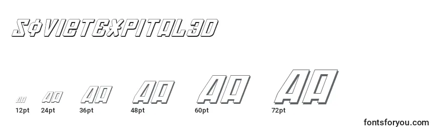 SovietExpital3D Font Sizes