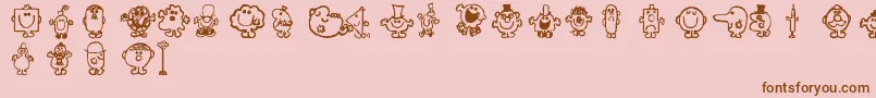 Mr Font – Brown Fonts on Pink Background