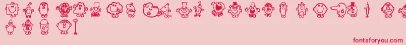 Mr Font – Red Fonts on Pink Background