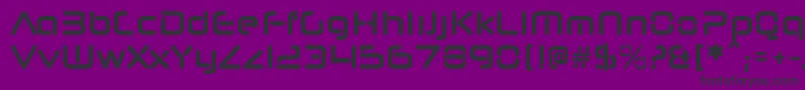 NeuropolnovacdBold Font – Black Fonts on Purple Background