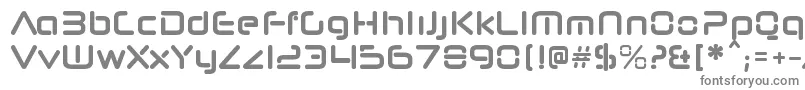 フォントNeuropolnovacdBold – 白い背景に灰色の文字