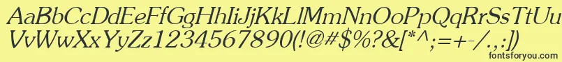 Agpo Font – Black Fonts on Yellow Background