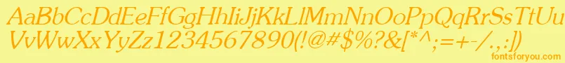 Agpo Font – Orange Fonts on Yellow Background