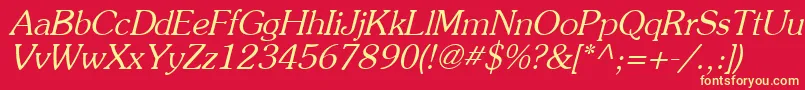 Agpo Font – Yellow Fonts on Red Background