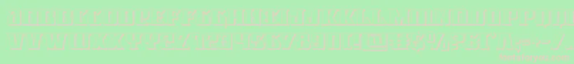 Lifeforce3D Font – Pink Fonts on Green Background