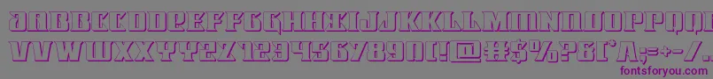 Lifeforce3D Font – Purple Fonts on Gray Background