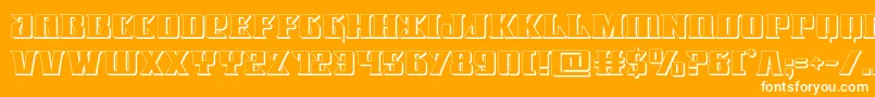 Lifeforce3D Font – White Fonts on Orange Background