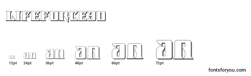 Lifeforce3D Font Sizes