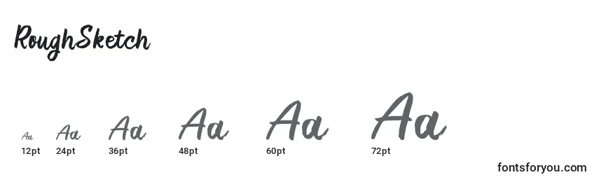 RoughSketch Font Sizes