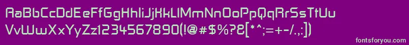 Шрифт Contf – зелёные шрифты на фиолетовом фоне
