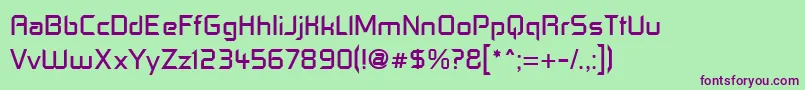 Contf Font – Purple Fonts on Green Background