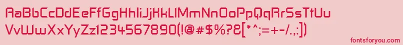 Contf Font – Red Fonts on Pink Background