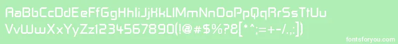 Contf Font – White Fonts on Green Background
