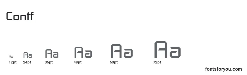 Contf Font Sizes
