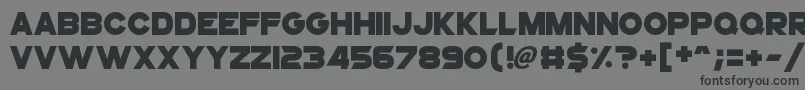 SuperstarX Font – Black Fonts on Gray Background