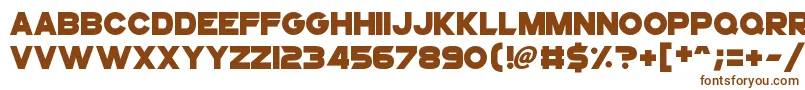 Шрифт SuperstarX – коричневые шрифты на белом фоне
