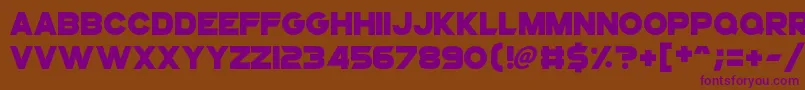 SuperstarX Font – Purple Fonts on Brown Background