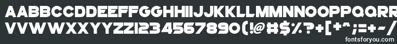 Шрифт SuperstarX – белые шрифты на чёрном фоне