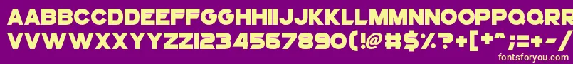 SuperstarX Font – Yellow Fonts on Purple Background