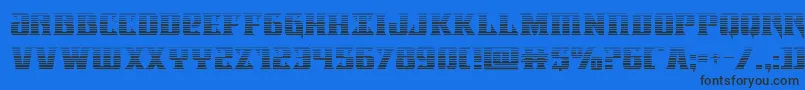 Lifeforcegrad Font – Black Fonts on Blue Background