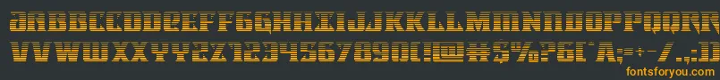 Шрифт Lifeforcegrad – оранжевые шрифты на чёрном фоне