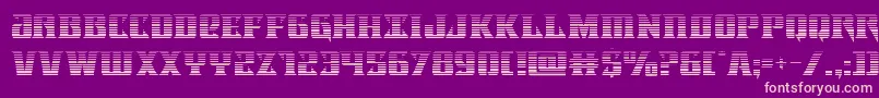 Lifeforcegrad Font – Pink Fonts on Purple Background