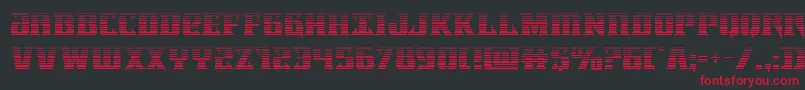 フォントLifeforcegrad – 黒い背景に赤い文字