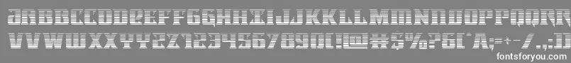 フォントLifeforcegrad – 灰色の背景に白い文字