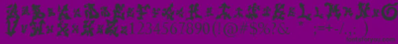 Trolldesigns Font – Black Fonts on Purple Background
