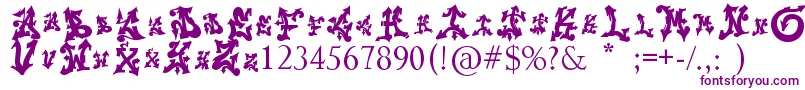 Trolldesigns Font – Purple Fonts on White Background