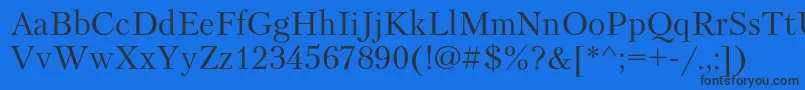Petersburgc Font – Black Fonts on Blue Background
