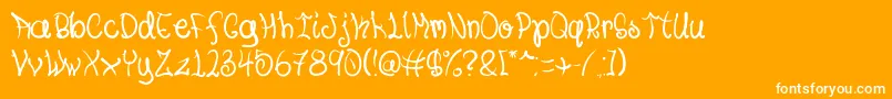 Youknowit Font – White Fonts on Orange Background