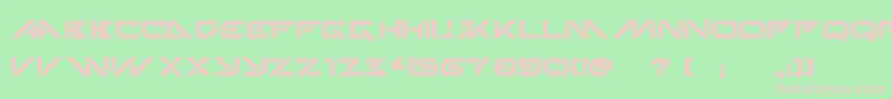 TechnoHideo Font – Pink Fonts on Green Background