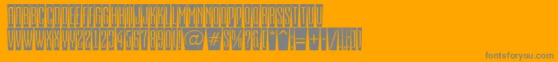 EmpirialcmfshRegular Font – Gray Fonts on Orange Background