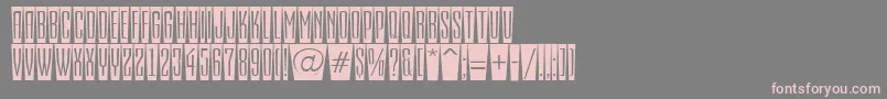 EmpirialcmfshRegular Font – Pink Fonts on Gray Background