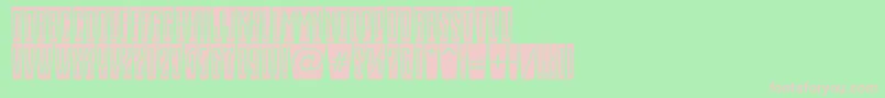 EmpirialcmfshRegular Font – Pink Fonts on Green Background