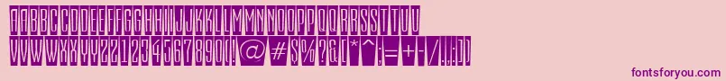 EmpirialcmfshRegular Font – Purple Fonts on Pink Background