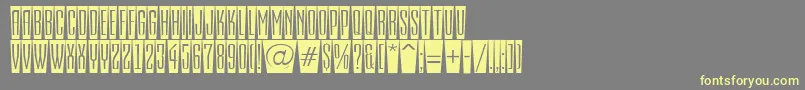 EmpirialcmfshRegular Font – Yellow Fonts on Gray Background