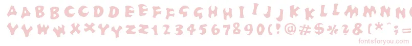 FrutigerstonesPositiv Font – Pink Fonts on White Background