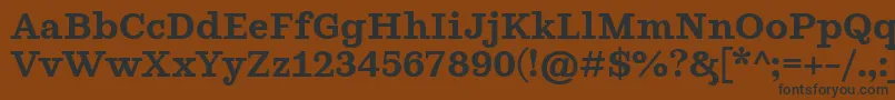 GhostlightSemibold Font – Black Fonts on Brown Background