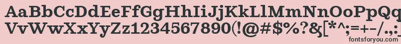 GhostlightSemibold Font – Black Fonts on Pink Background